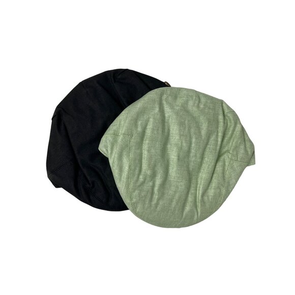 Bundle of Two Linen Cabbie Hats - Picture 1 of 3